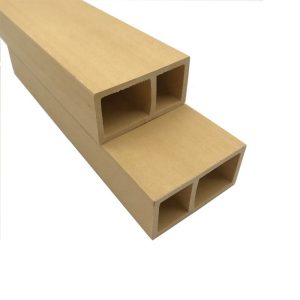 #30 Easy install wpc composite plastic wood timber tube Interior Decorative wood plastic composite WPC Timber Tube
